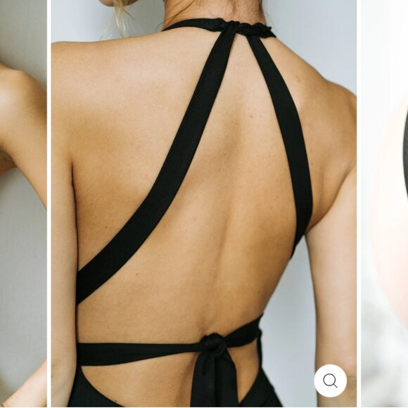 Londre Multiway Matte Black Swimsuit - Picture 2 of 3